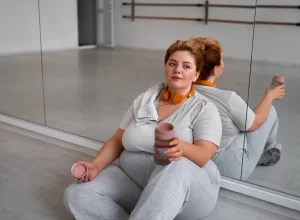 obézní žena